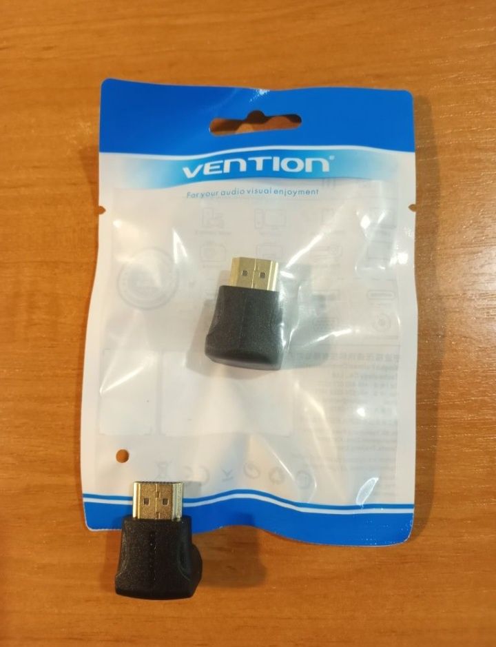Переходник VENTION, HDMI-HDMI, под угол в 90 градусов..