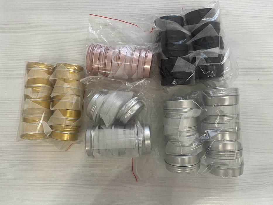 Алюмінієві баночки різного розміру. 450 грн за все