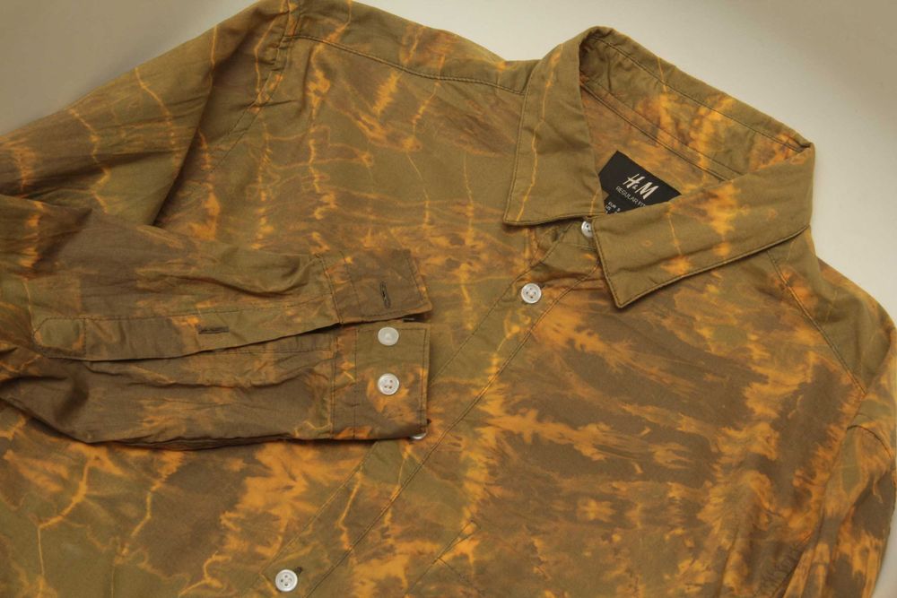 H&M рр S regular fit рубашка из хлопка