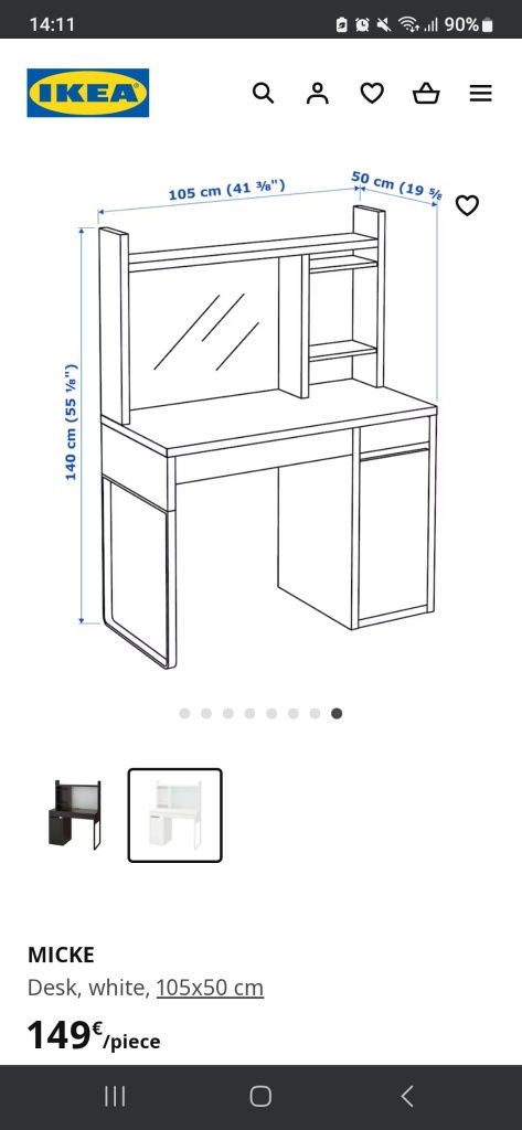 Vendo Mesa MICKE Ikea