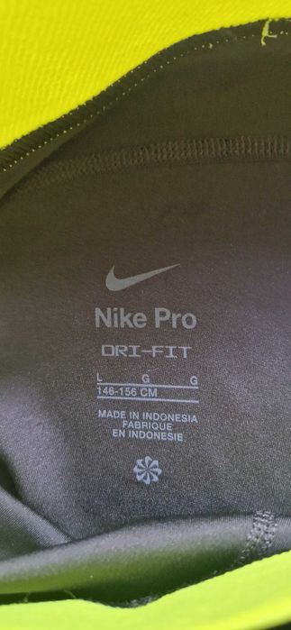 Legginsy getry Nike pro czarne długie nowe 146- 158