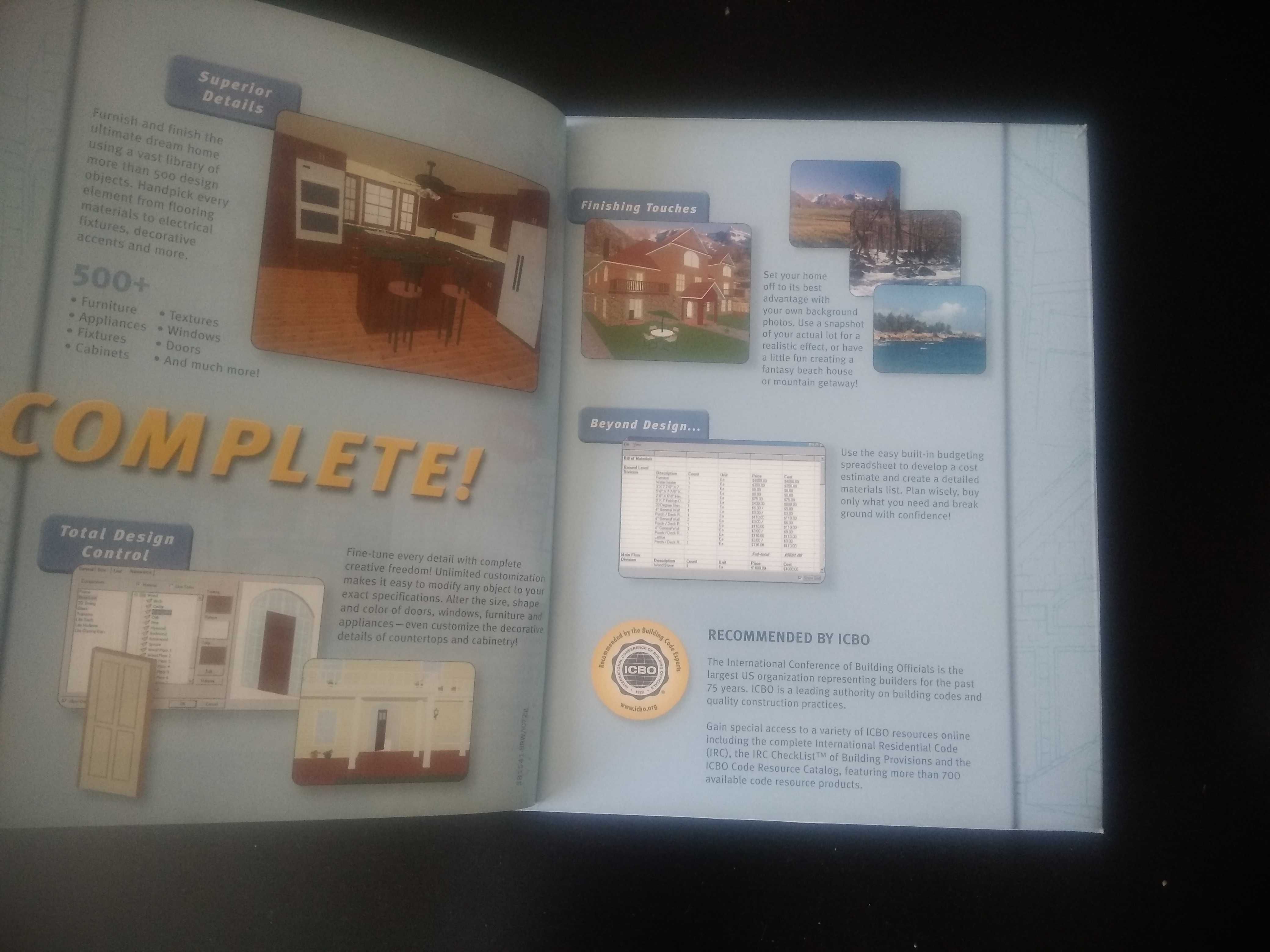 Livro e programa de arquitetura 3D Home Design