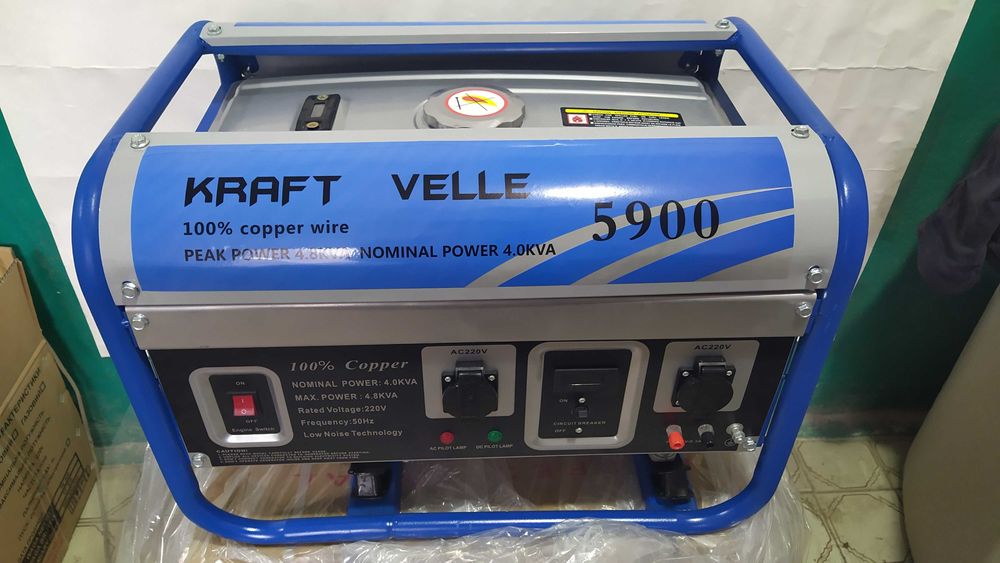 Инвертор KRAFTWELE 4800wat генератор бензиновый газовый з акамулятом