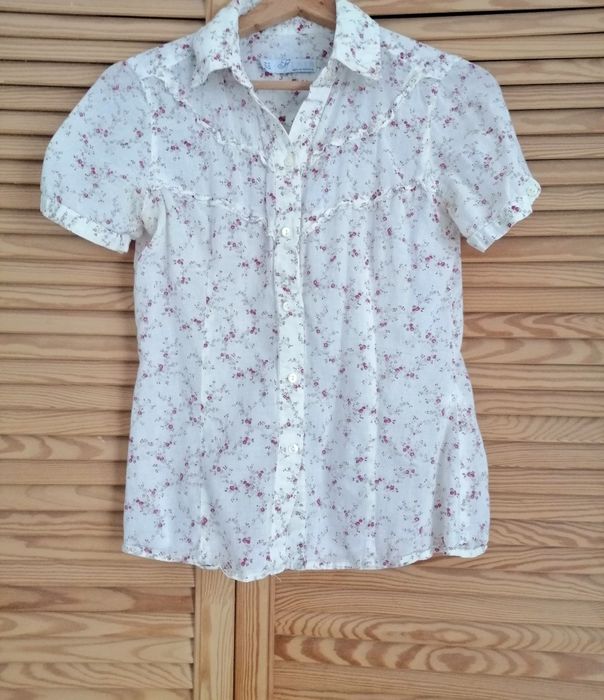 Zara TRF bluzka w kwiatki 38 M
