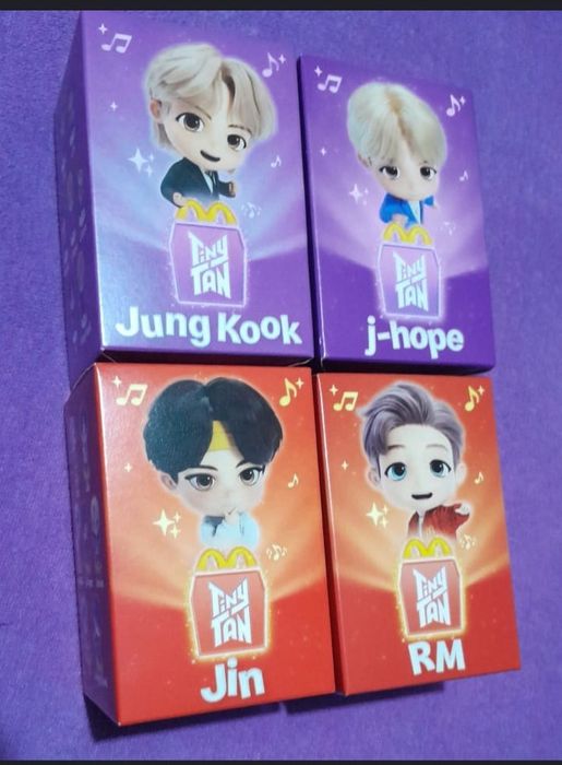 Tiny tan bonecos bts - mcdonals