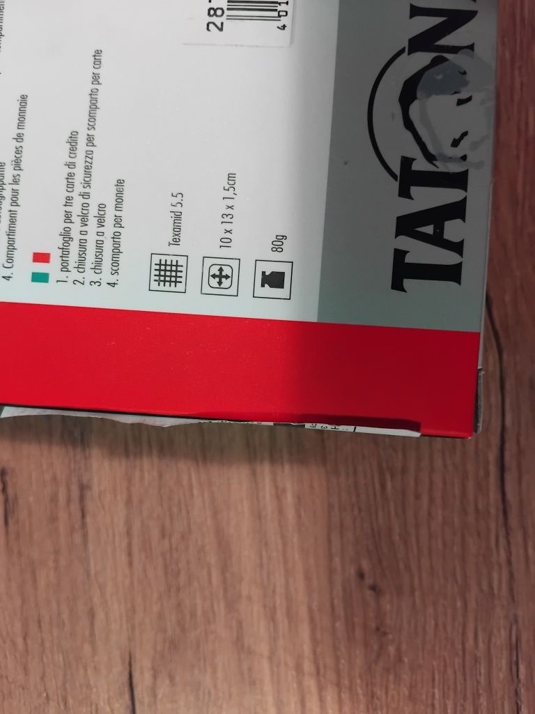 Nowy portfel tatonka wallet 3 czerwony