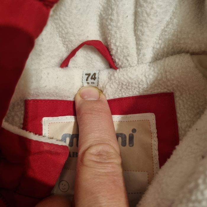 Zestaw świąteczny Czerwony zimowy kombinezon i sukienki H&M 68 cm