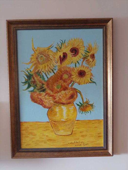 Obraz "Słoneczniki" olejny na płótnie