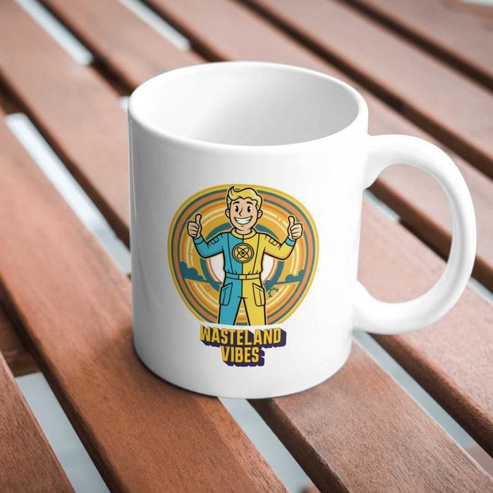 Caneca “Wasteland Vibes”-Edição Retro Futurista