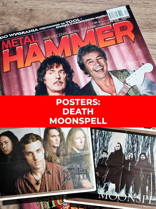 UNIKAT! Metal Hammer 4/2006 - Plakaty XL: Death, Moonspell