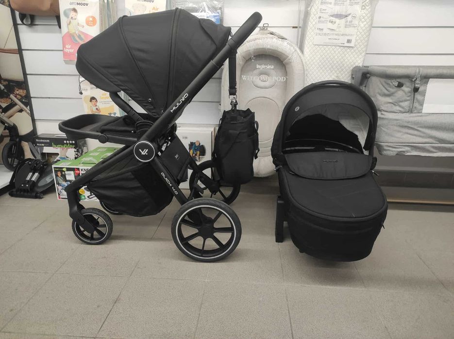 Wózek dziecięcy Muuvo Quick 4.0 2w1, Czarny Z EKSPOZYCJI