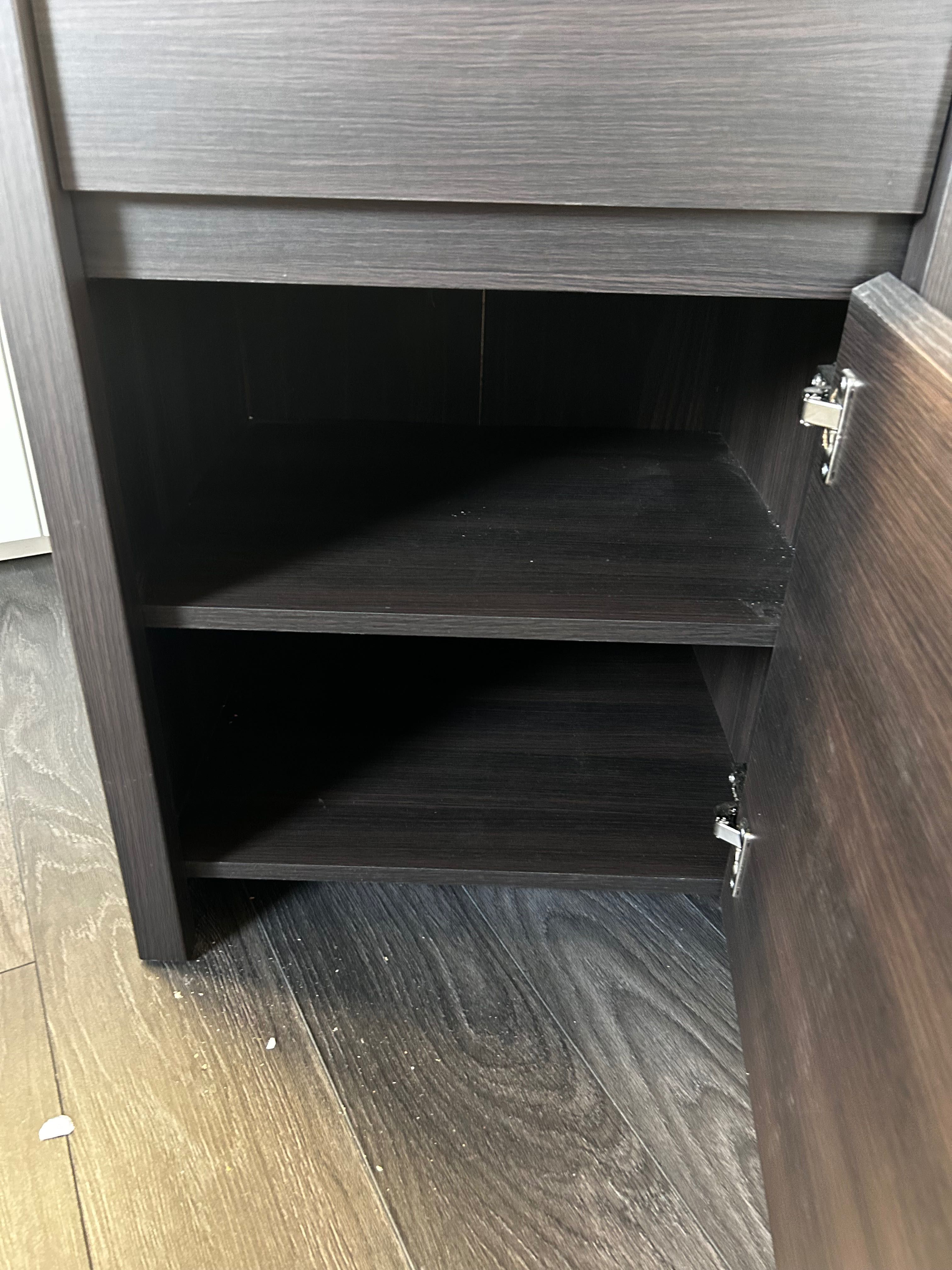 komoda Kaspian 49 cm z drzwiami i szufladą wenge