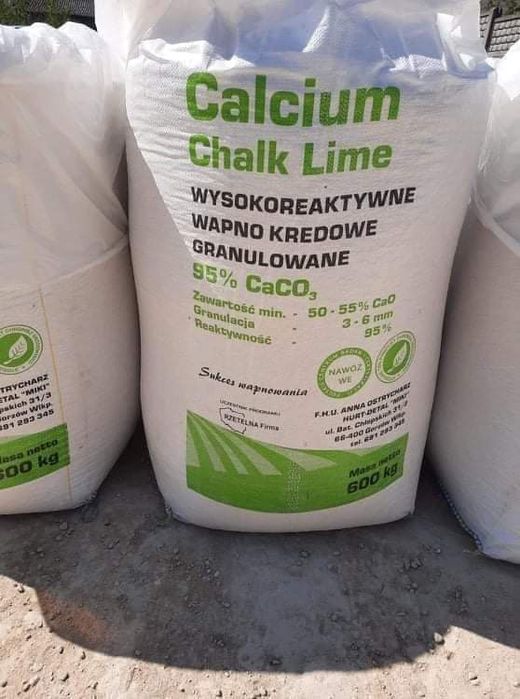 Wapno granulowane kredowe i magnezowe oraz czarna kreda PRODUCENT