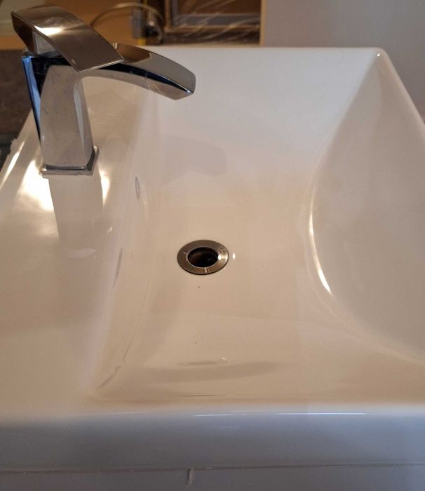 Zlew nablatowy plus bateria komplet 60x47cm