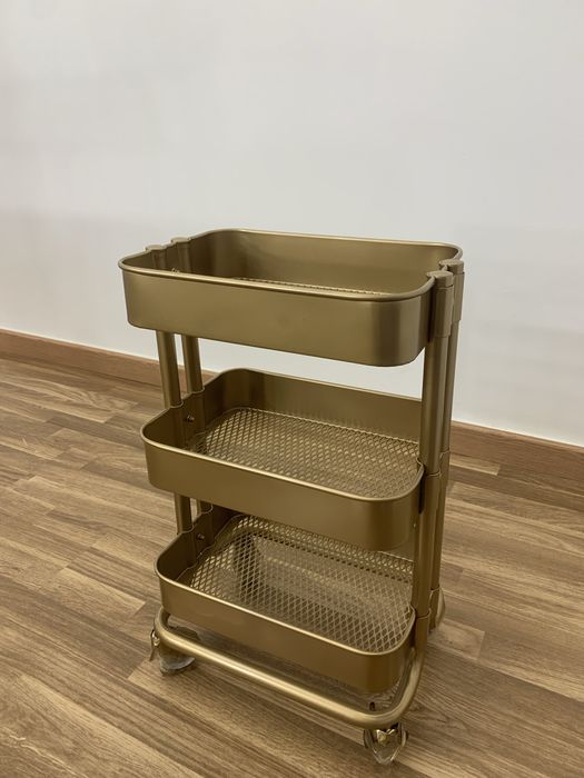 Carrinho Apoio Dourado