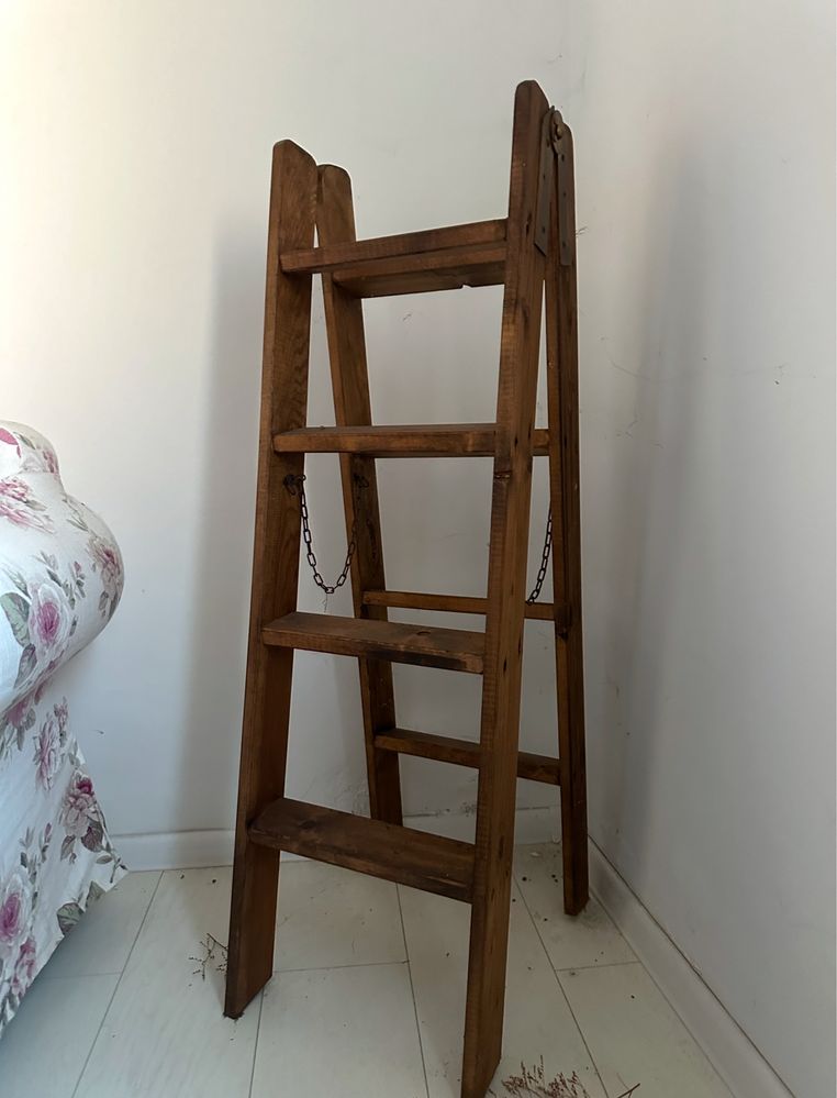 Drabinka drewniana dekoracyjna solidna handmade