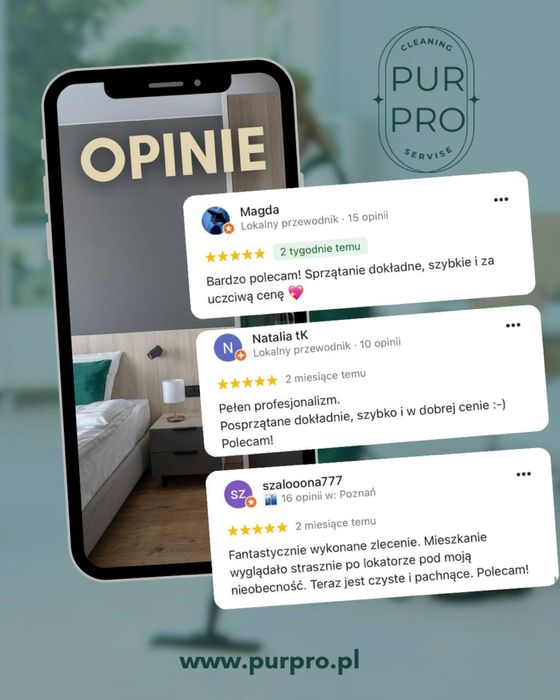 Sprzątanie mieszkań, domów, biur