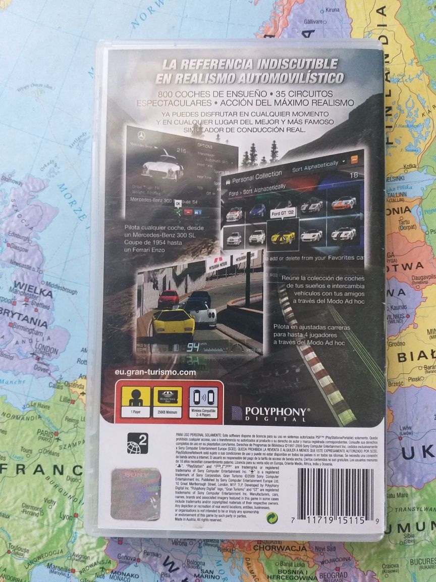 Gra Sony psp GT gran Turismo wersja premierowa