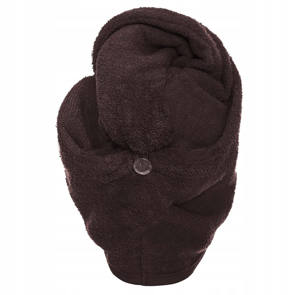 Turban 60x24 Ręcznik do Włosów Button Bawełna