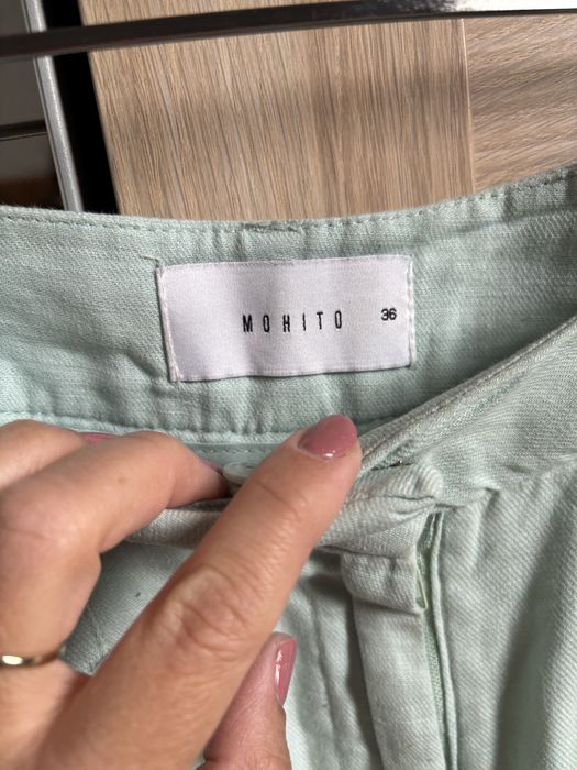 Komplet garniutr Mohito spodnie plus marynarka len