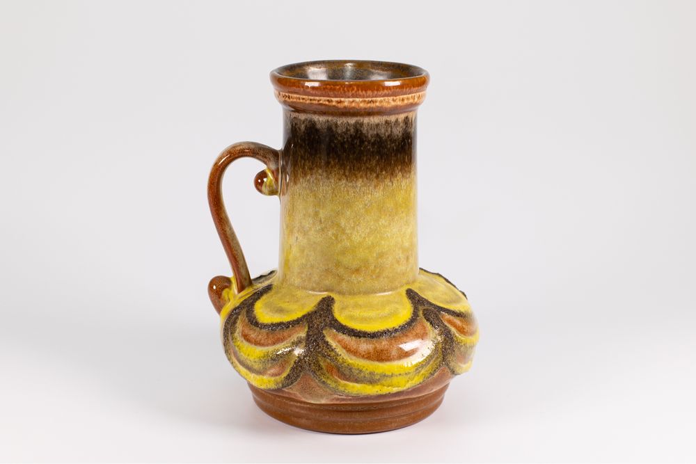 Wazon ceramiczny Strehla fat lava Niemcy lata 70-te