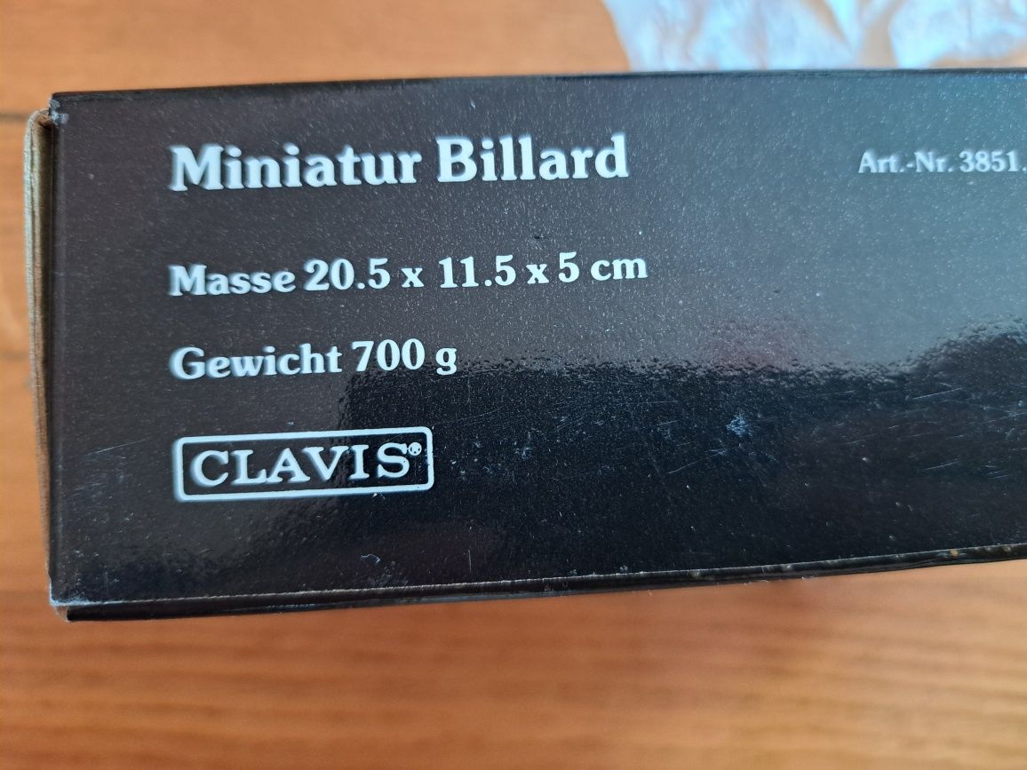Mini bilard miniatur billard clavis miniaturowy