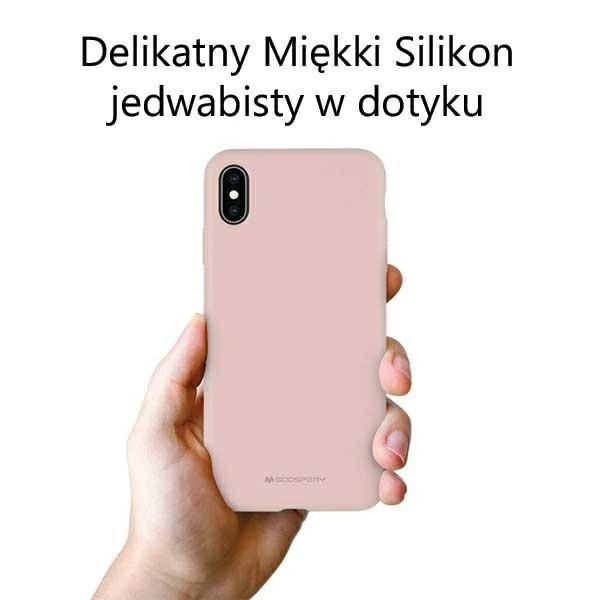 Etui Mercury Silicone Samsung S22+ S906 Różowo-Piaskowy/Pink Sand