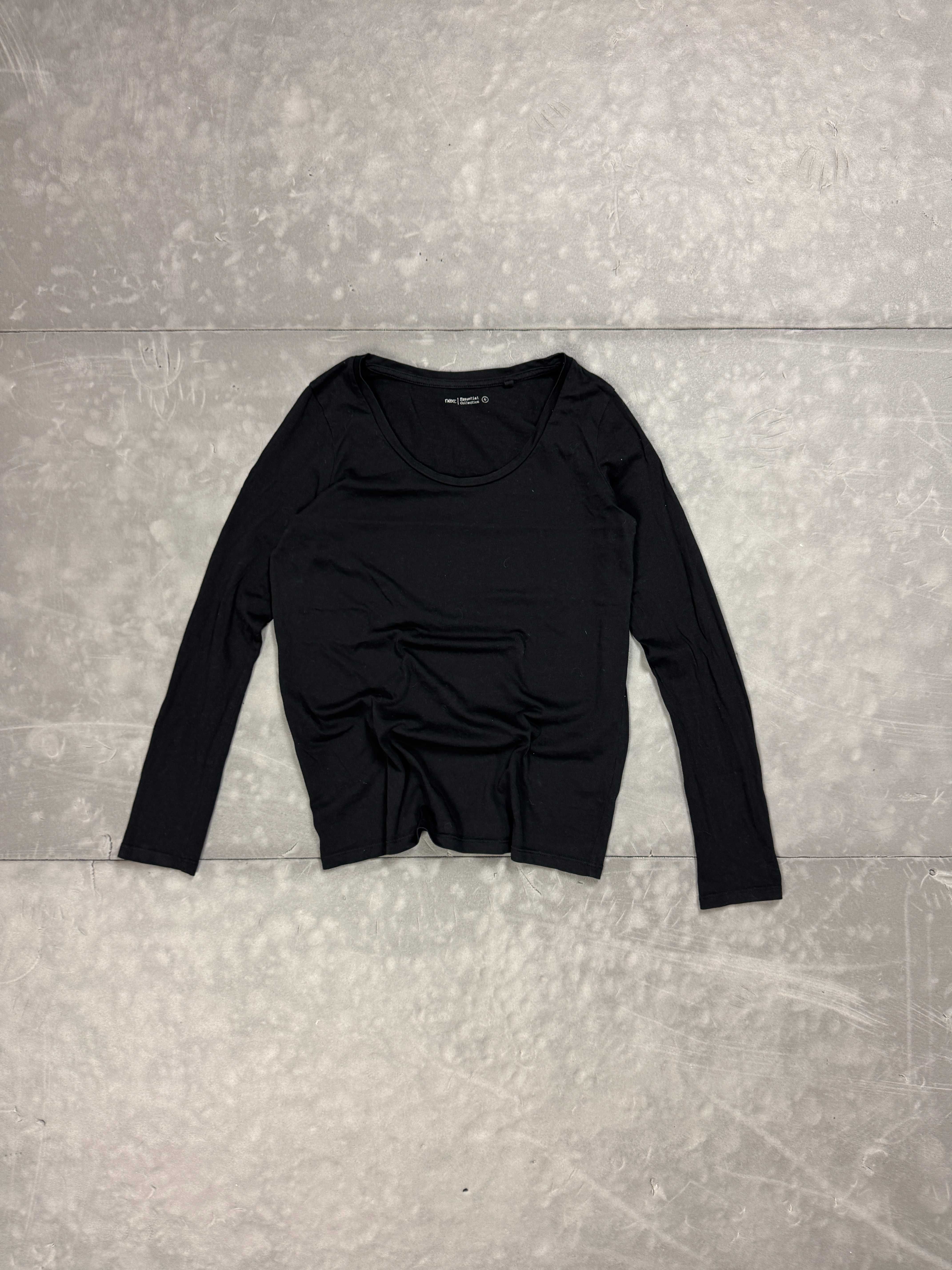 Czarna damska bluzka longsleeve T-shirt (XS/S) retro vintage y2k 90s
