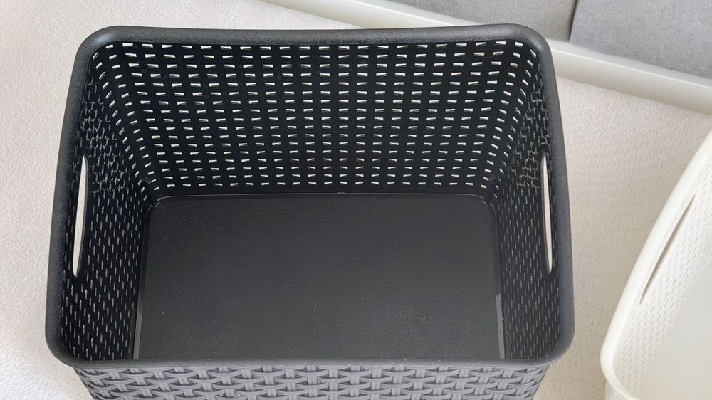 2 kosze / koszyki / pojemniki do przechowywania 28x35cm wysokość 22cm