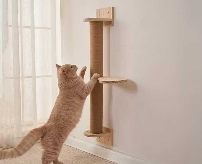 Drapak dla Kota z Półką Duży na Ścianę Wiszący *NOWY* - SUPERCENA