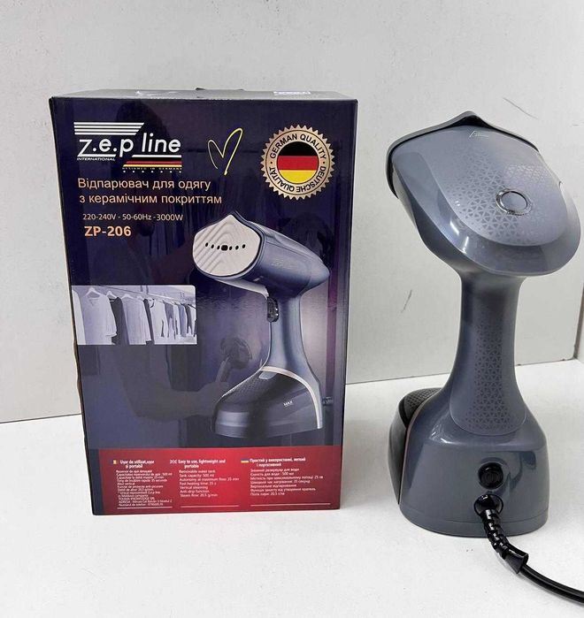 Потужний відпарювач для одягу Zepline ZP-206 з керамічний 3000вт