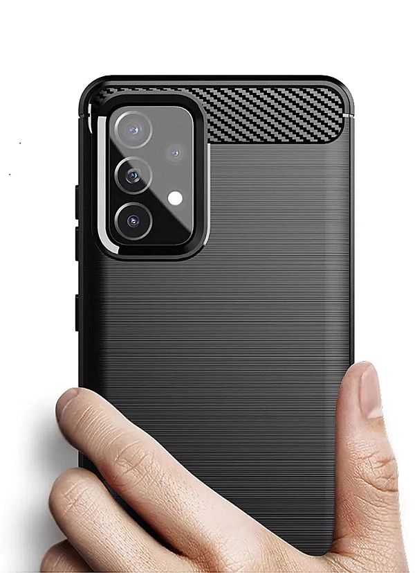 Futerał Carbon + Szkło do Samsung Galaxy A52