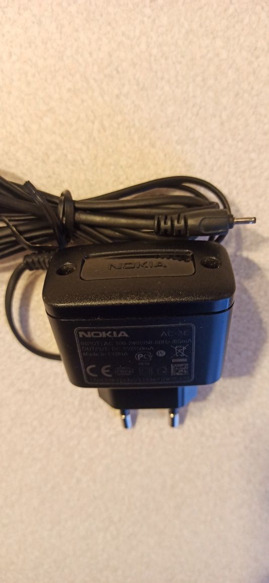 Ładowarka Sieciowa NOKIA AC-3E oryginalna cienki wtyk