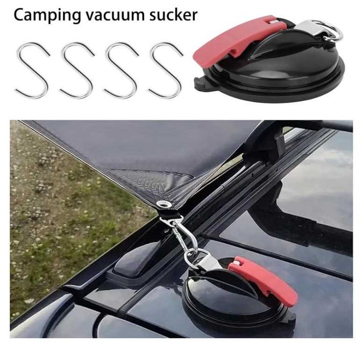 Mocna przyssawka z hakiem zaczepowym Pioleackflew