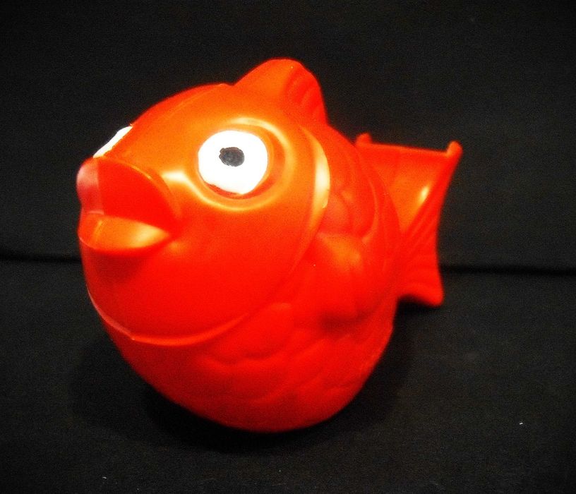 Suporte antigo de Tesafilm para fita cola em forma de peixe - anos 60