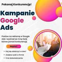 Wypromuj biznes - kampanie reklamowe Google Ads (6 lat doświadczenia