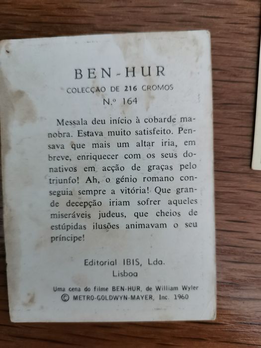 Cromos ben-hur 1960