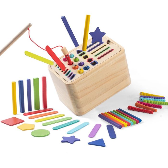 Wielofunkcyjna zabawka sorter kolory kształty - oko Montessori