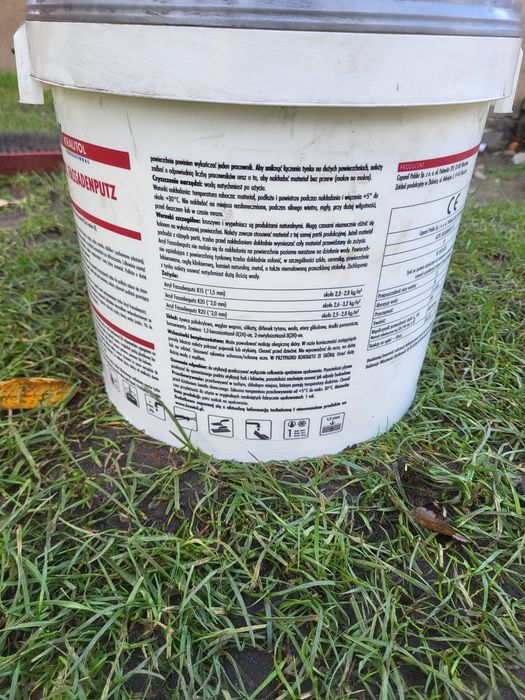 Tynk akrylowy hydrofobowy 18 wiader