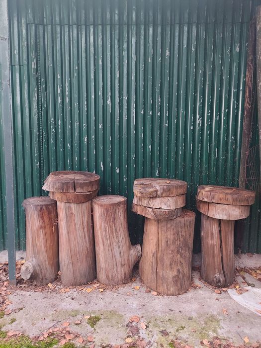 Klocki drewniane, pieńki