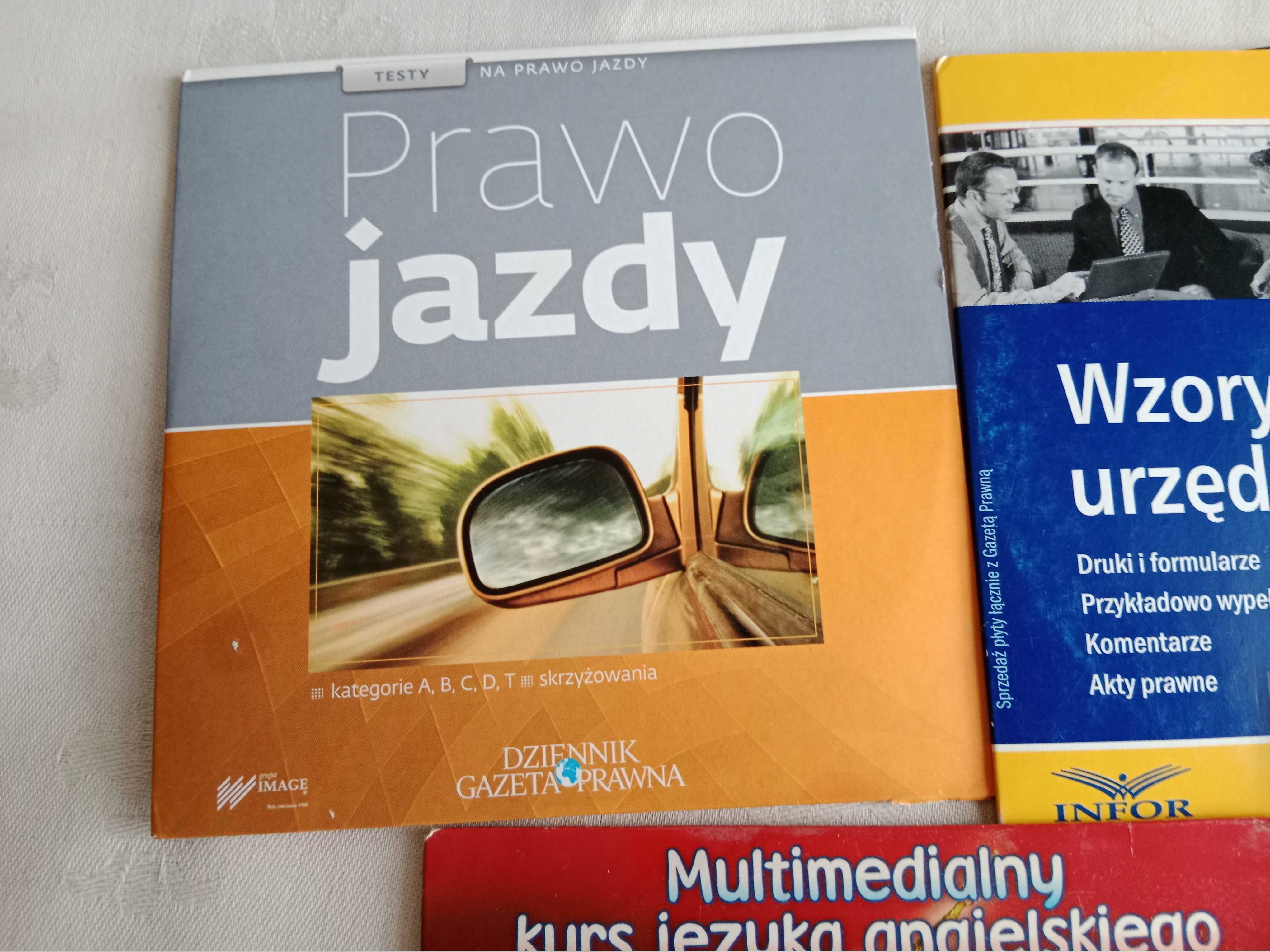 6 szt  płyty CD prawo jazdy zbiory pism muzyka słownik inne