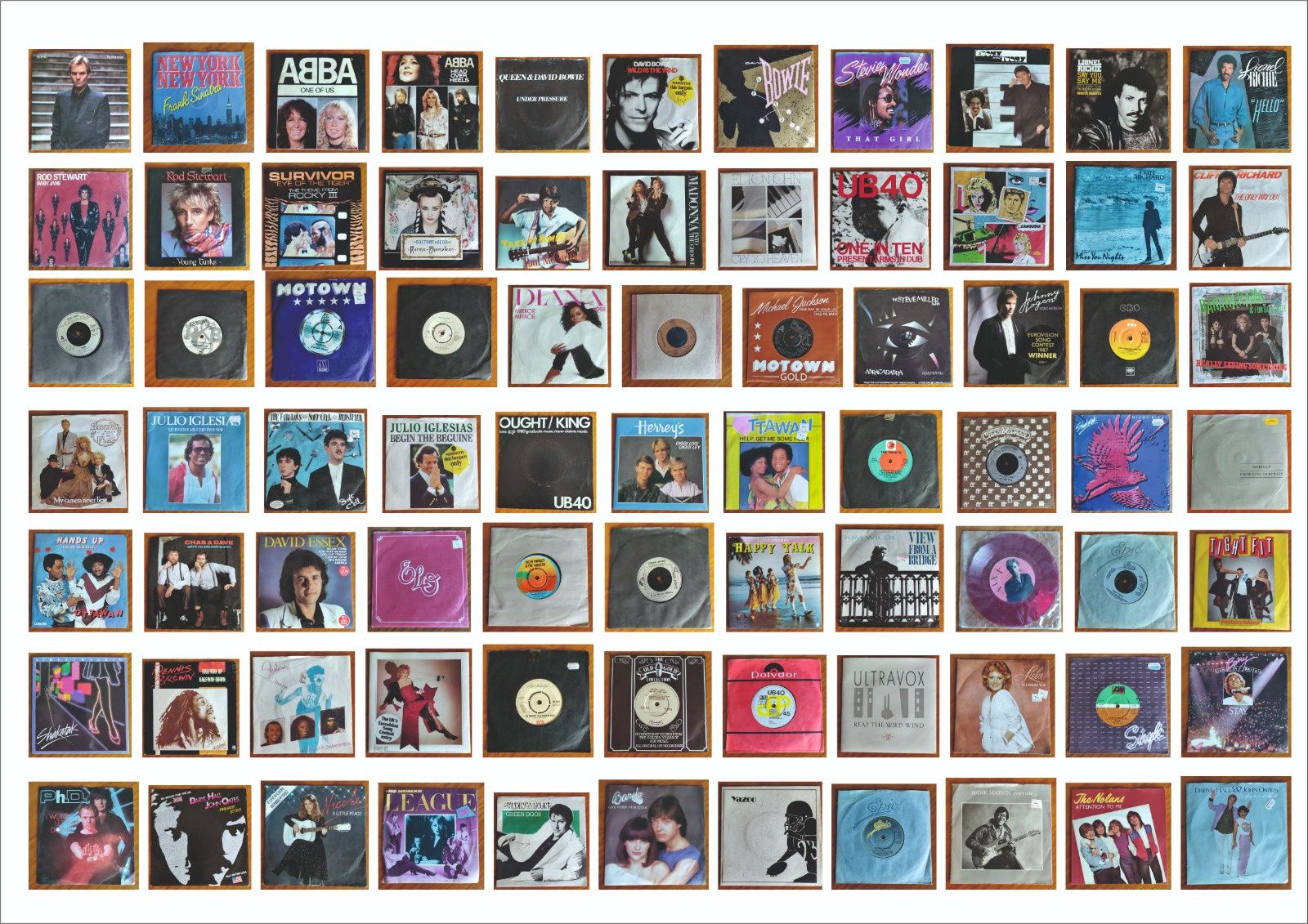 Discos de vinil singles e Lp