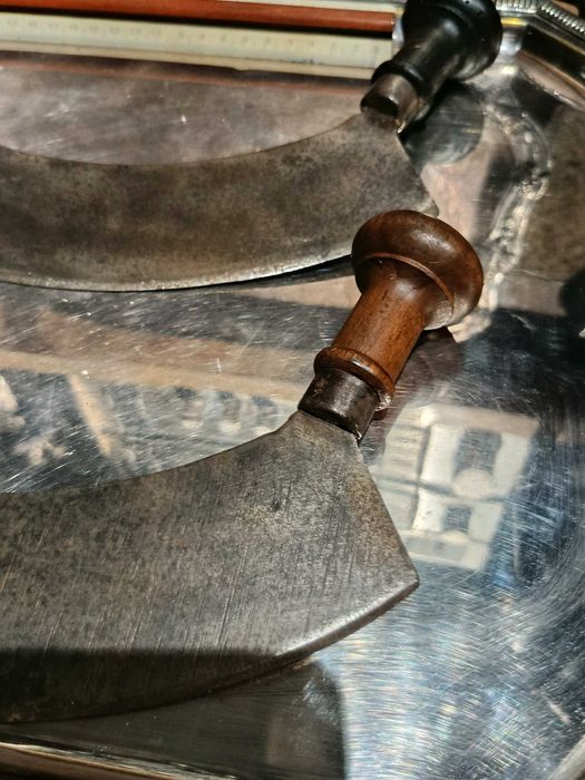 Grandes Cutelos Culinários Antigos Guimarães Séc XIX 27 cm Lâmina