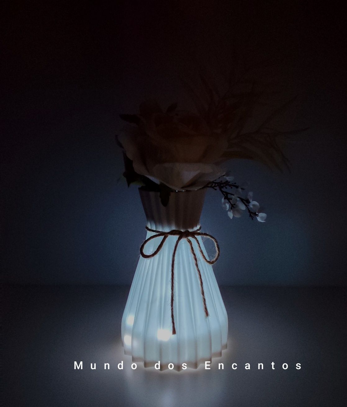 Vaso com iluminação