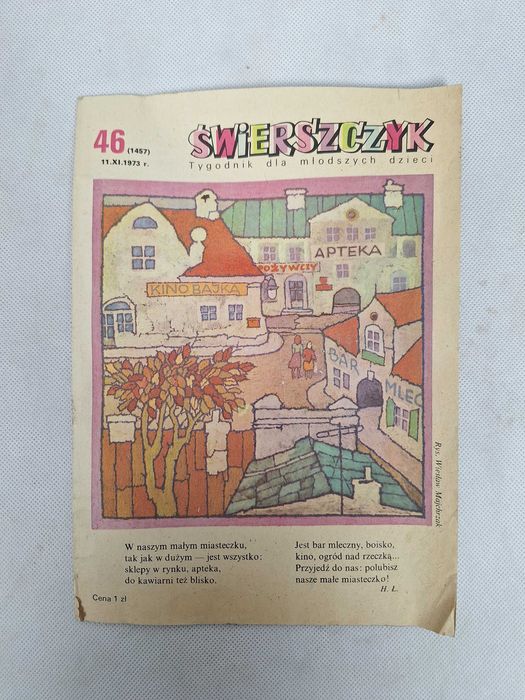 Świerszczyk Tygodnik dla młodszych dzieci Nr 46 (1457) 11 XI 1973