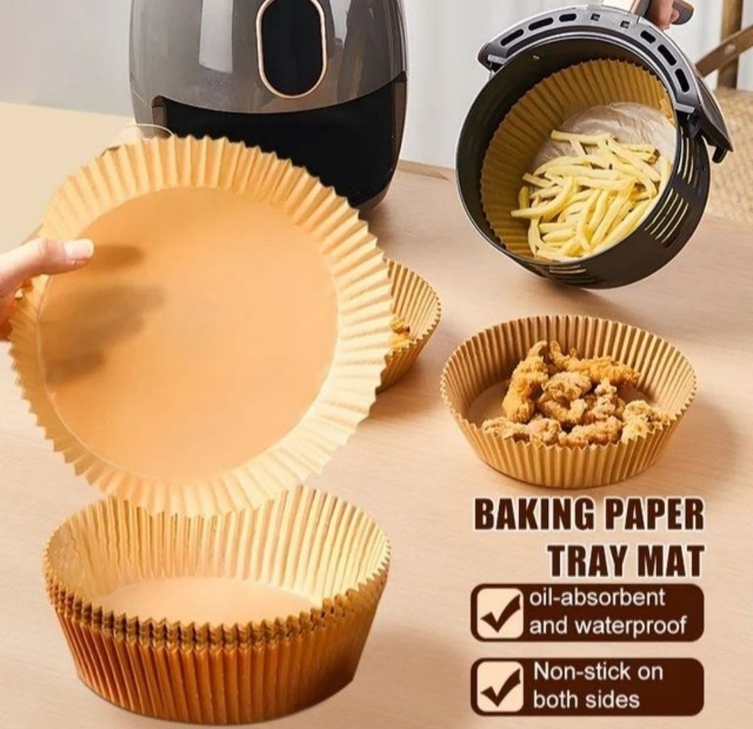 20cm 200szt papier do frytkownicy wkład papierowy okrągły do pieczenia