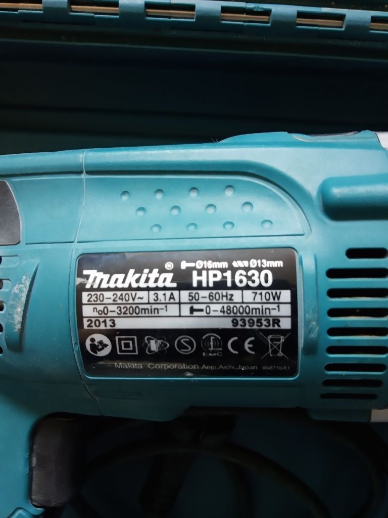 Wiertarka udarowa, Makita hp1630, wiertarka