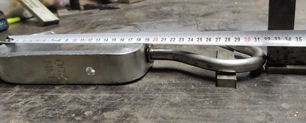 Hak Euro DIN 250 ubojowy, chłodniczy, do półtusz, ćwierci wołowych