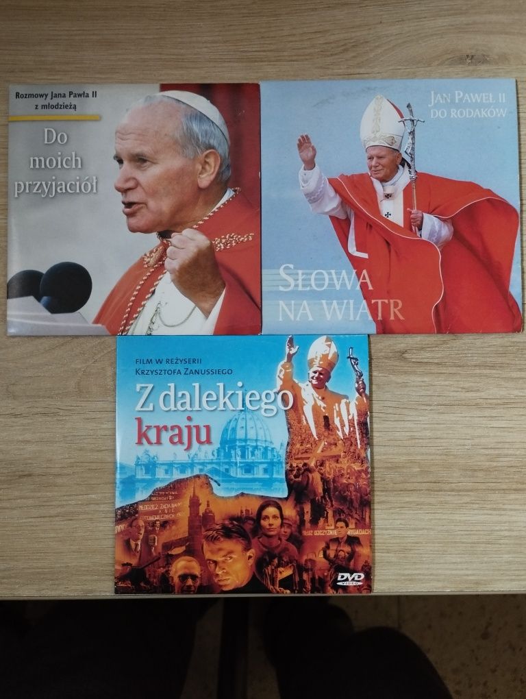 Płyty Jan Paweł II+ film Zanussiego Z dalekiego kraju. CD+ DVD