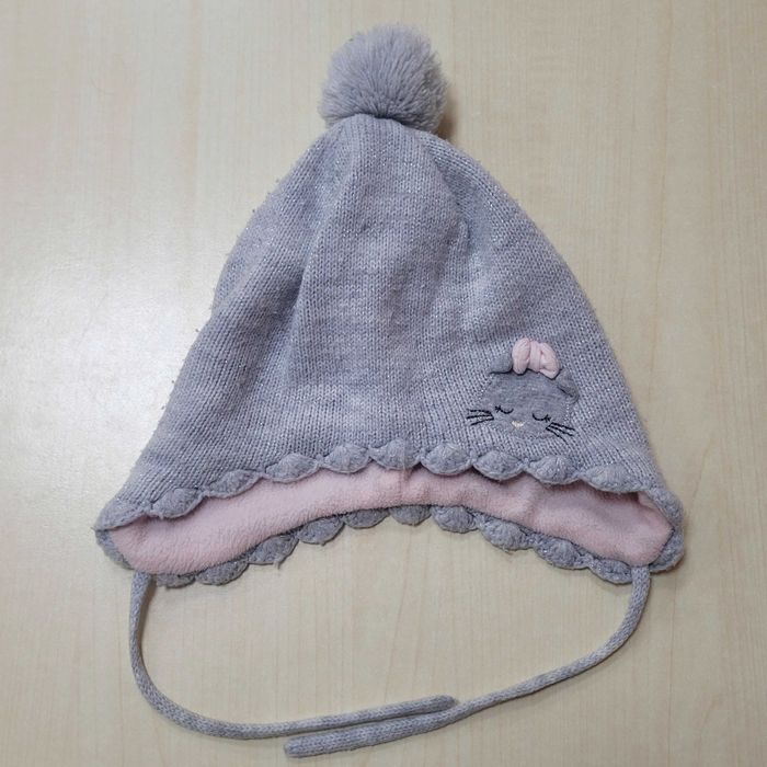 czapka zimowa dziewczęca H&M r. 86-92